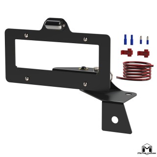 Rear Bumper License Plate Mount, JL Wrangler METALCLOAK
