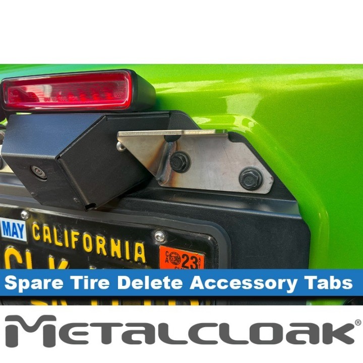 Spare Tire Delete Flag / Antenna Tabs, JL Wrangler METALCLOAK - view 2