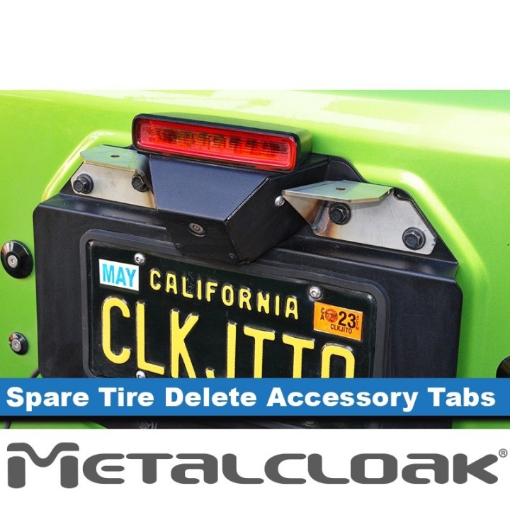 Spare Tire Delete Flag / Antenna Tabs, JL Wrangler METALCLOAK - view 3