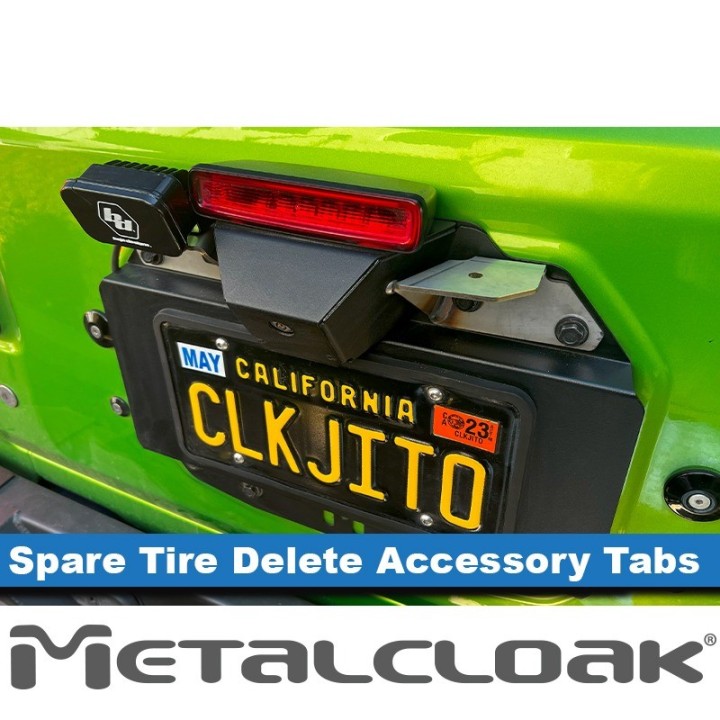 Spare Tire Delete Flag / Antenna Tabs, JL Wrangler METALCLOAK - view 4