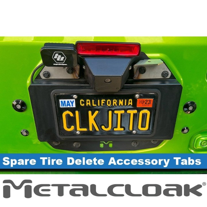 Spare Tire Delete Flag / Antenna Tabs, JL Wrangler METALCLOAK - view 5