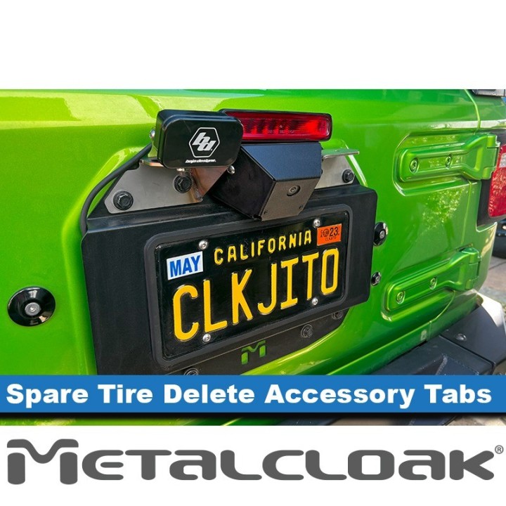Spare Tire Delete Flag / Antenna Tabs, JL Wrangler METALCLOAK - view 6