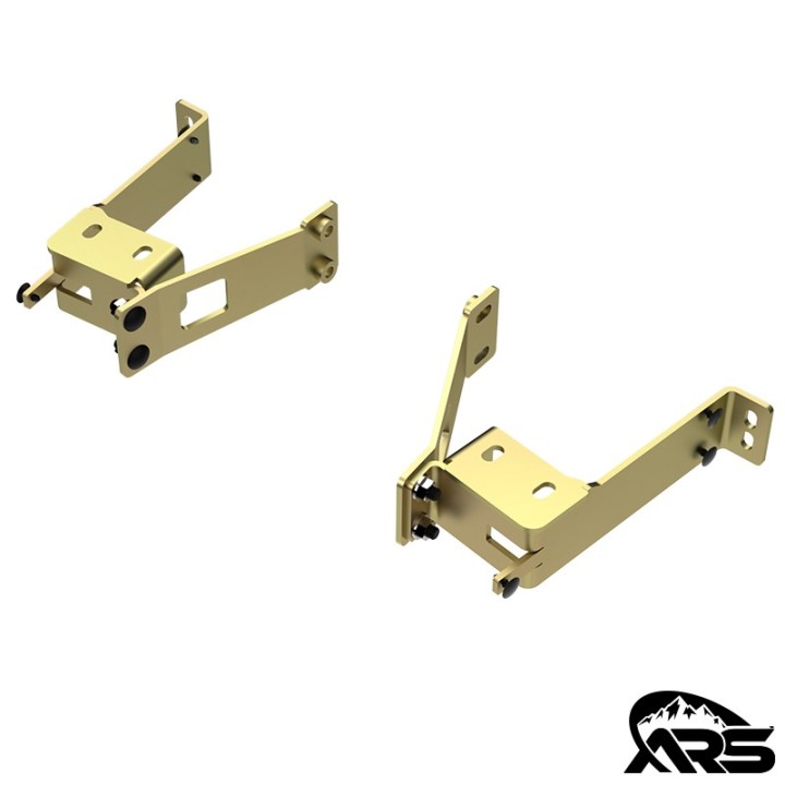 Stock Rear Metal Bumper Reinforcement Brace, Pair, JL Wrangler METALCLOAK