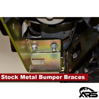 Stock Rear Metal Bumper Reinforcement Brace, Pair, JL Wrangler METALCLOAK - view 2
