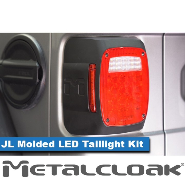 Lo-Profile Molded LED Taillight Kit, JL Wrangler METALCLOAK - view 3
