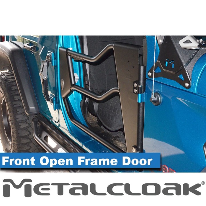 Aluminum Open Frame Tube Doors, Front, Pair, JL/JT METALCLOAK - view 4