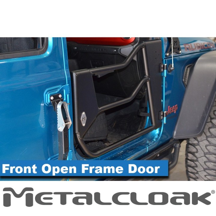 Aluminum Open Frame Tube Doors, Front, Pair, JL/JT METALCLOAK - view 5