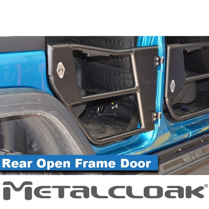 Aluminum Open Frame Tube Doors, Rear, Pair, JL/JT METALCLOAK - view 3