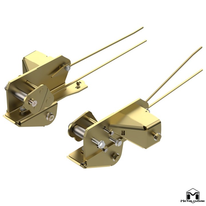 Rear Long Arm Frame-Side Bolt-On Mounting Brackets, Pair, JL Wrangler METALCLOAK