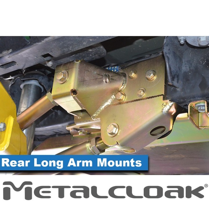 Rear Long Arm Frame-Side Bolt-On Mounting Brackets, Pair, JL Wrangler METALCLOAK - view 3