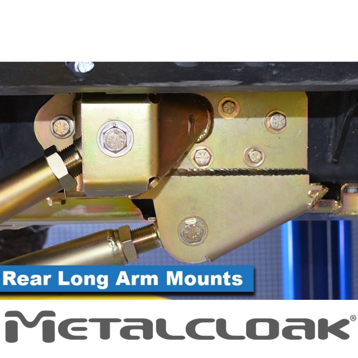 Rear Long Arm Frame-Side Bolt-On Mounting Brackets, Pair, JL Wrangler METALCLOAK - view 5
