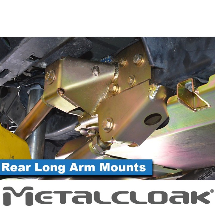 Rear Long Arm Frame-Side Bolt-On Mounting Brackets, Pair, JL Wrangler METALCLOAK - view 6