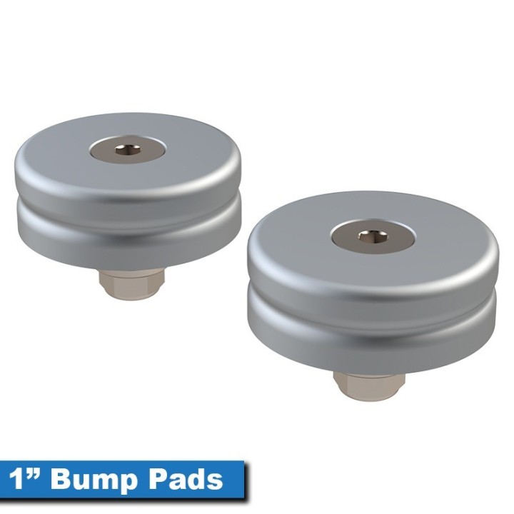 Universal Aluminum HydraStrike Bump Pads 1"-4", Pair METALCLOAK