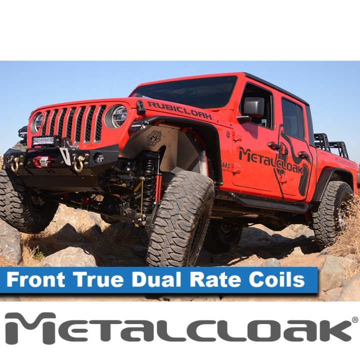 True Dual Rate Front Coils 3.5" (JL 4-Door) / 4.5" (JL 2-Door) / 2.5" (JT) - Jeep JL Wrangler | MetalCloak