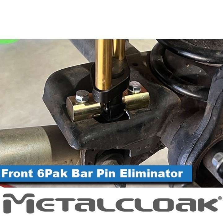 6Pak BLACK Front Shocks 6" - Jeep Wrangler TJ/LJ | MetalCloak