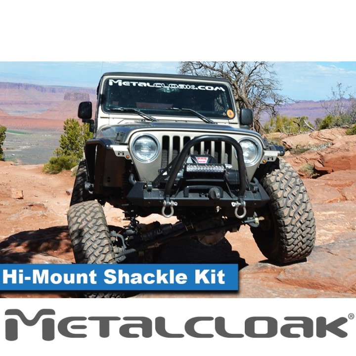 Hi-Mount Shackle System - Jeep Wrangler TJ/LJ | MetalCloak