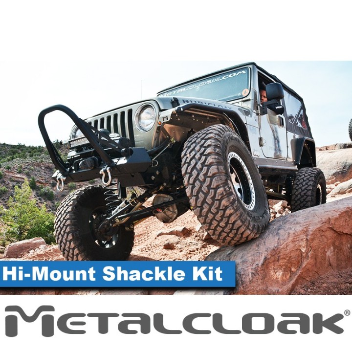 Hi-Mount Shackle System - Jeep Wrangler TJ/LJ | MetalCloak
