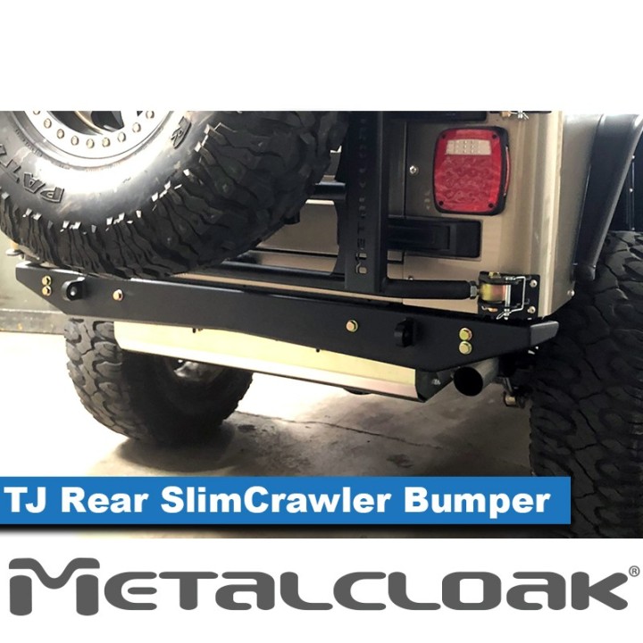 TJ/LJ/YJ Wrangler SlimCrawler Rear Bumper - Jeep Wrangler TJ/LJ | MetalCloak
