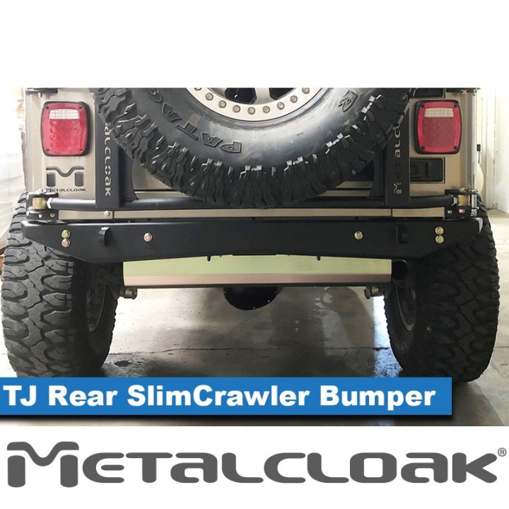 TJ/LJ/YJ Wrangler SlimCrawler Rear Bumper - Jeep Wrangler TJ/LJ | MetalCloak