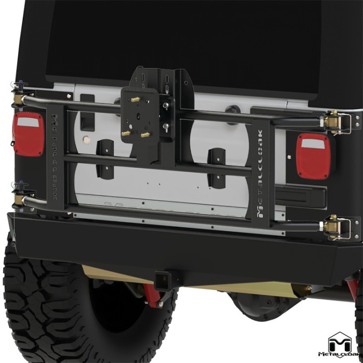 TJ/LJ/YJ/CJ7 Wrangler Tub Mount Tire Carrier - Jeep Wrangler TJ/LJ | MetalCloak