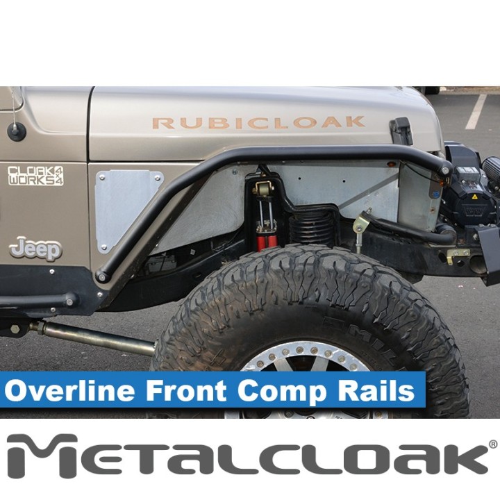 1 1/2" Overline Rub Rail - Jeep Wrangler TJ/LJ | MetalCloak