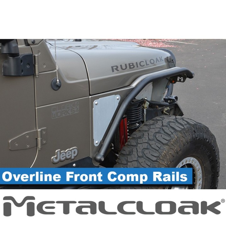 1 1/2" Overline Rub Rail - Jeep Wrangler TJ/LJ | MetalCloak