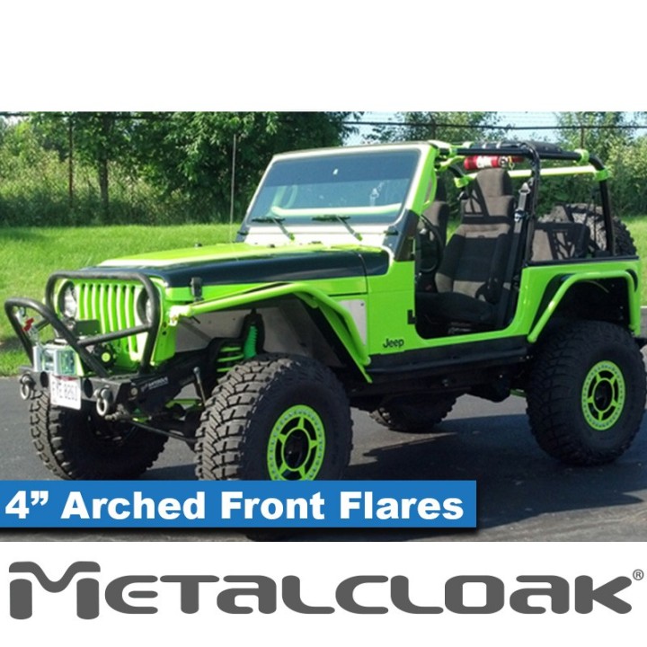 4" Arched Front Flare - Jeep Wrangler TJ/LJ | MetalCloak