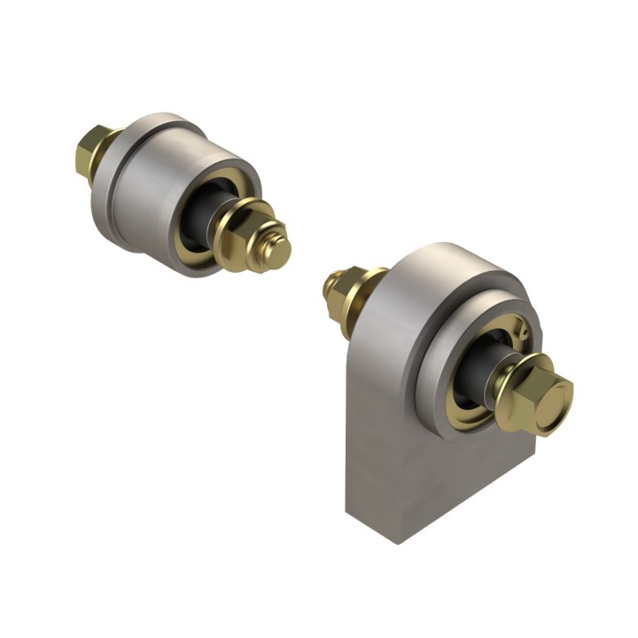 Front Duroflex Weld-On Bracket and Axle Bushing Kit, TJ/LJ METALCLOAK