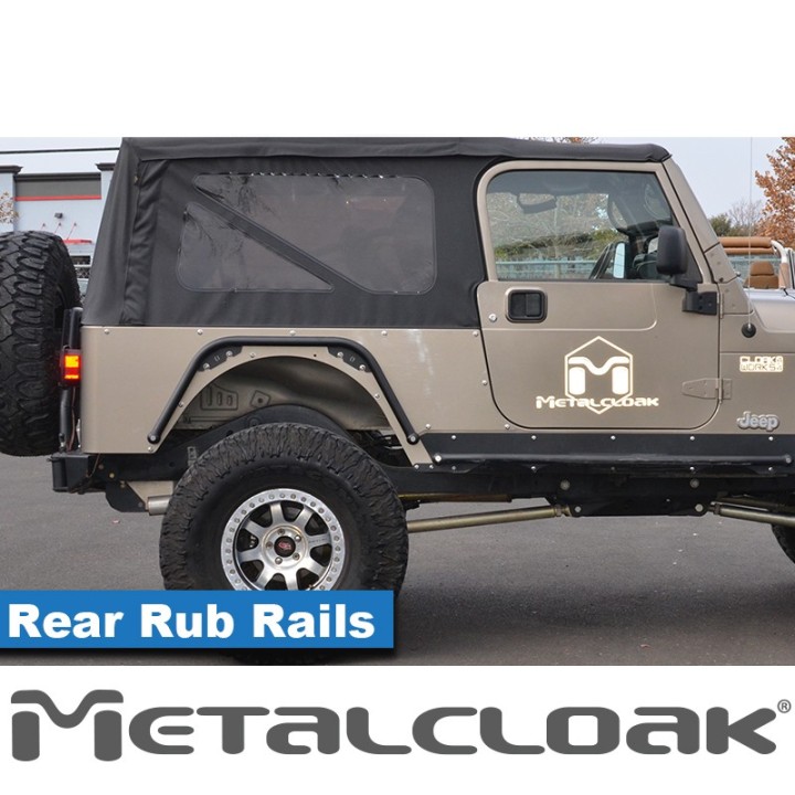 1 1/2" Rear Fender Rub Rail - Jeep Wrangler TJ/LJ | MetalCloak