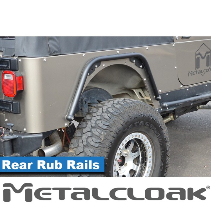 1 1/2" Rear Fender Rub Rail - Jeep Wrangler TJ/LJ | MetalCloak