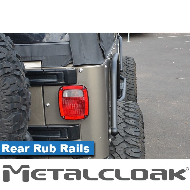 1 1/2" Rear Fender Rub Rail - Jeep Wrangler TJ/LJ | MetalCloak