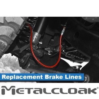 Rear Braided Brake Line 22" - Jeep Wrangler TJ/LJ | MetalCloak