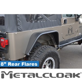 8" Rear Flare - Jeep Wrangler TJ/LJ | MetalCloak