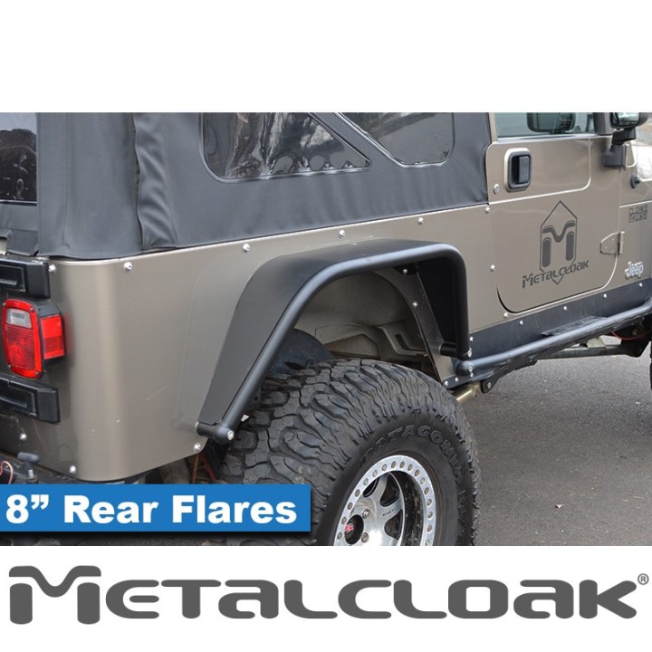 8" Rear Flare - Jeep Wrangler TJ/LJ | MetalCloak