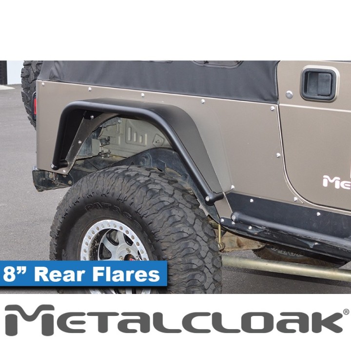 8" Rear Flare - Jeep Wrangler TJ/LJ | MetalCloak