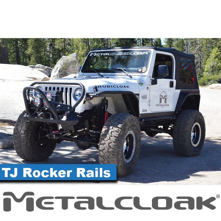 Rocker Rail, Pair, TJ, Black Powder Coat METALCLOAK - view 3