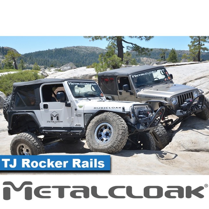 Rocker Rail, Pair, TJ, Black Powder Coat METALCLOAK - view 5