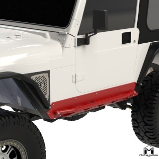 Rocker Rail, Pair, TJ, Black Powder Coat METALCLOAK - view 2