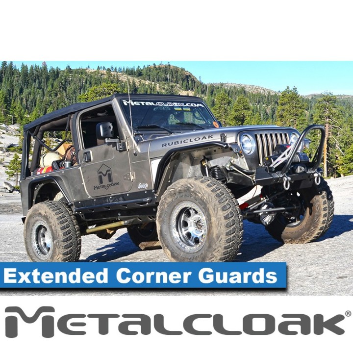 Przedluzone oslony naroznikow, para, LJ Wrangler, aluminium METALCLOAK - ujęcie 3