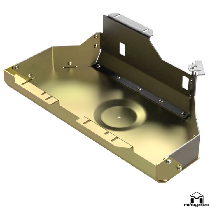 Gas Tank Skid Plate, TJ/LJ, Aluminum & Steel METALCLOAK