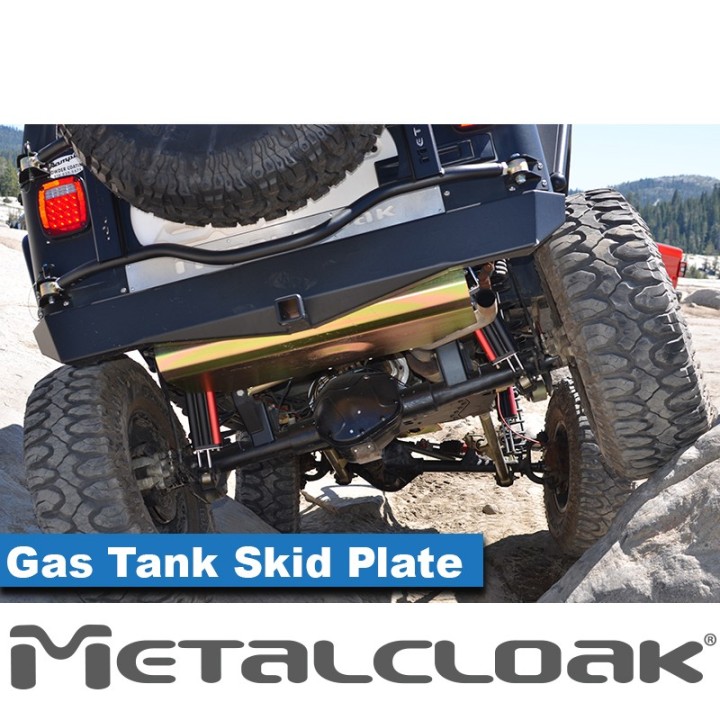 Gas Tank Skid Plate, TJ/LJ, Aluminum & Steel METALCLOAK - view 3