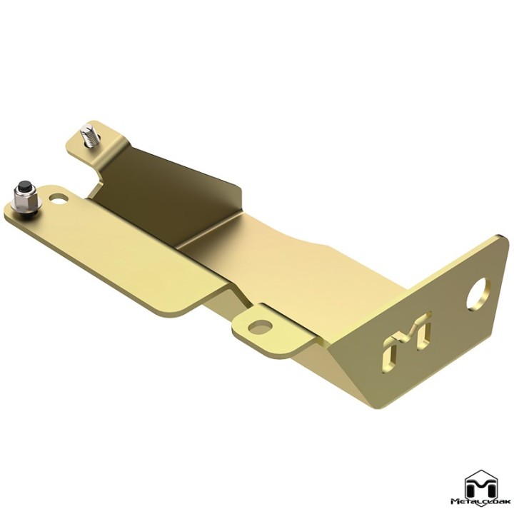 Jeep TJ/LJ Wrangler Steering Skid Plate, Gold Zinc METALCLOAK