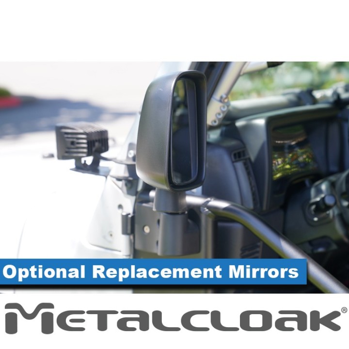 Aluminum Open Frame Tube Doors, TJ/LJ Wrangler, Pair METALCLOAK - view 3