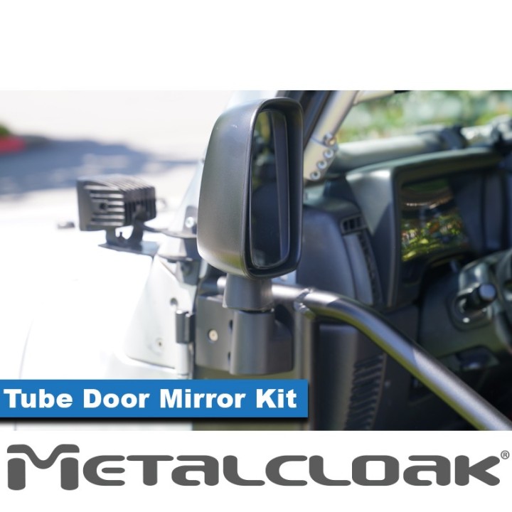 MetalCloak Open Frame Tube Door Mirror Kit, TJ/LJ Wrangler - view 2