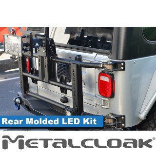 Molded LED Replacement Lo-Profile Taillights - Jeep Wrangler TJ/LJ | MetalCloak