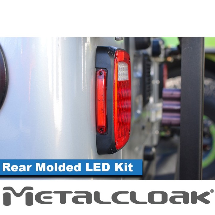 Molded LED Replacement Lo-Profile Taillights, Jeep CJ/YJ/TJ/LJ METALCLOAK - view 3