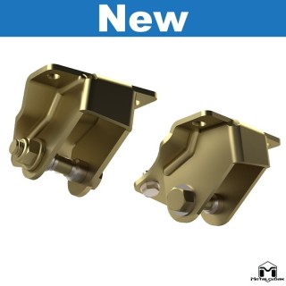 Upper Rear 6Pak BLACK Shock Mount - Jeep Wrangler TJ/LJ | MetalCloak