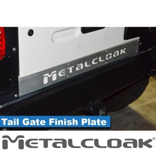 TJ/LJ Wrangler Tail Gate "Finish" Plate, Aluminum METALCLOAK - view 2