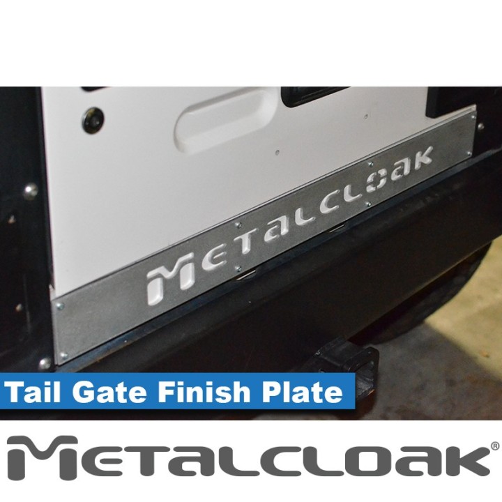 TJ/LJ Wrangler Tail Gate "Finish" Plate, Aluminum METALCLOAK - view 3