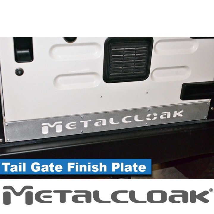 TJ/LJ Wrangler Tail Gate "Finish" Plate, Aluminum METALCLOAK - view 4